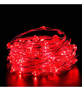 10 METRE KIRMIZI PİLLİ LED IŞIK KIRMIZI LED IŞIK KIRMIZI YILBAŞI AĞACI IŞIĞI KIRMIZI NOEL IŞIĞI 