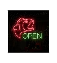 OPEN Yazılı ve Şekilli Neon Tabela