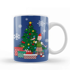 Doug Around The Christmas Tree Kupa Bardak Porselen