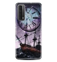 Huawei P Smart 2021 Kılıf Silikon Desen Özel Seri Time 1749