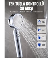 Masaj ve Yağmur Modlu Su Tasarruflu Duş Başlığı