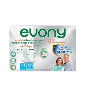 Evony  Premium Hasta Bezi Belbantlı Medium 30 lu