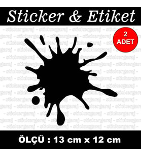 leke efect etiket sticker - 2 adet çıkartma araba motosiklet kask atv tablet pc buzdolabı otomobil bilgisayar uyumlu