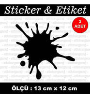 leke efect etiket sticker - 2 adet çıkartma araba motosiklet kask atv tablet pc buzdolabı otomobil bilgisayar uyumlu