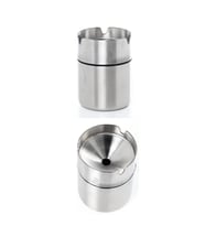 Lüks Dekoratif Kokusuz Paslanmaz Çelik Mat Metal Küllük 8x7 Cm