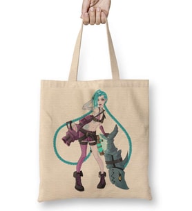League Of Legends Jinx Bez Çanta Uzun Saplı