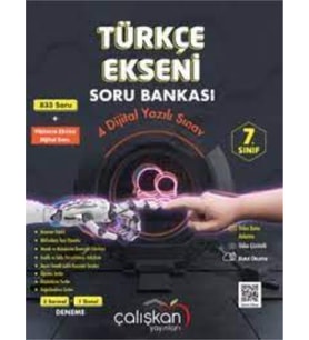 Çalışkan Yayınları 7 Sınıf Türkçe Ekseni Soru Bankası