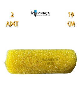 İzmir Fırça Mercan Parmak Rulo Yedek - 10 cm - 2 Adet (Çok Renkli)