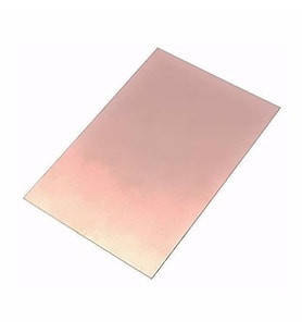 10x15cm Tek Yüz Bakır Plaket Pcb  Elektronik Baskı Devre Prototip Test Deney Deneme Kartı FR4 Levha