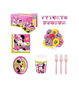Çıtıpıtıstore Minnie Mouse 8 Kişilik Parti Seti