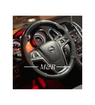 Opel Astra J Kasa Kristal Karbon 5D Nubuk Orijinal Kaplama Deri Direksiyon Kılıfı
