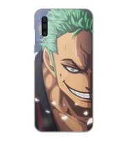 Samsung Galaxy A50 - A30S - A50S Uyumlu One Piece Zoro Tasarımlı Şeffaf Telefon Kılıfı
