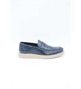 Freefoot 226825 Erkek Casual Ayakkabı - LACİVERT CROCO DERİ