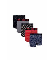 Ducca 6 Adet Karışık Desen Likralı Boxer (Çok Renkli)