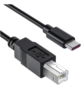 TB1-2 Type-C To USB B Telefon Bilgisayar Tablet Için Mıdı Org Elektrikli Piyano Yazıcı Konnektörü Çevirici Kablo (1,5 METRE) x 2 Adet