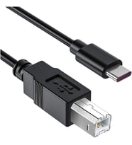 TB1-2 Type-C To USB B Telefon Bilgisayar Tablet Için Mıdı Org Elektrikli Piyano Yazıcı Konnektörü Çevirici Kablo (1,5 METRE) x 2 Adet