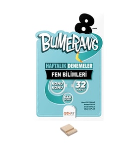LGS 8. Sınıf Bumerang 32 Haftalık Fen Bilimleri Denemeleri ve Telefon Standı