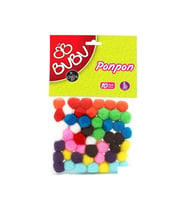 Bu-Bu Pon Pon 3 CM 50 Lİ Karma Paket
