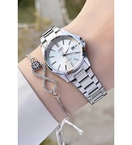 Casio CSISTE84 Gümüş Renk Hediye Paketli Kadın Kol Saati ve Bileklik