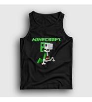 Presmono Unisex Siyah Creeper Minecraft Atlet 29294tt