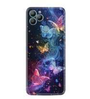 GM22 Kılıf HD Resim Baskılı Neon Kelebekler StKd -092