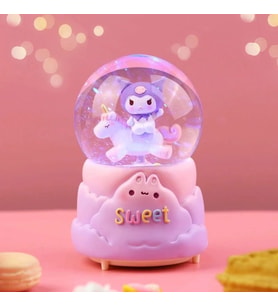 Kuromi Işıklı Müzikli Kar Küresi Orta Boy Alk3043