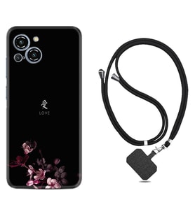 Reeder S23 Max Pro Kılıf Silikon Boyun Askılı İpli Desenli Silikon Love 1629