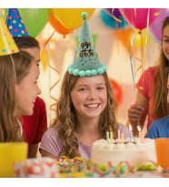 40 cm Baş Çevresi – 25 cm Makaron Yeşil Ponponlu Happy Birthday Doğum Günü Şapkası