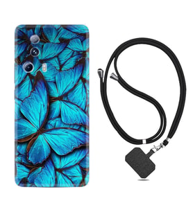 Xiaomi Mi 13 Lite Kılıf Resimli Boyun Askılı İpli Desenli Silikon Owl 1351
