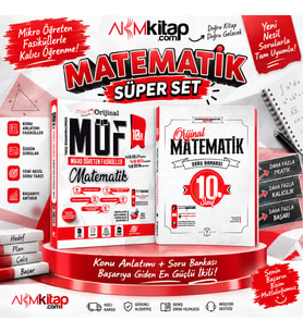 Ankara Kitap Merkezi Orijinal Mikro 10. Sınıf Matematik MÖF Mikro Öğreten Fasiküller ve Soru Bankası Seti 2 Kitap