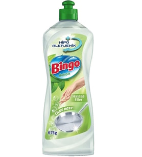 Bingo Bulaşık Elde Yıkama Deterjanı Hassas Eller 675 ml