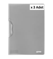 Bigpoint Yandan Sıkıştırmalı Dosya A4 Dumanlı x 3 Adet