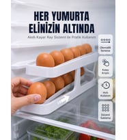 İki Katlı Yumurta Organizeri Buzdolabı Düzenleyici Pratik Saklama Rafı