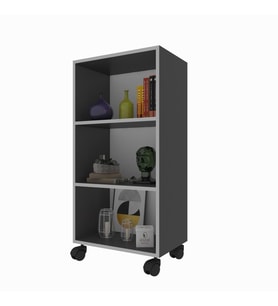 Kenzlife mutfak dolabı raziye 088*050*030 gri tekerlekli banyo evrak ofis ayakkabılık kiler