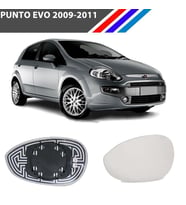 Otozet - Fiat Punto Evo Sol Dış Ayna Camı Sürücü Tarafı Isıtmalı 2009-2011 71740497