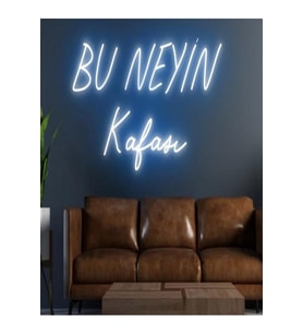 BU NEYİN Kafası Yazılı Neon Tabela
