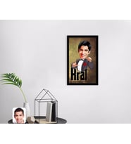 BK Gift Kişiye Özel Kral Karikatürlü Dekoratif Ahşap Siyah Çerçeveli Tablo-2