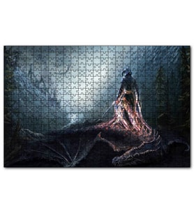 Cakapuzzle Fantastik Diyar ve Savaşçı  Puzzle Yapboz MDF (Ahşap) (120 Parça)