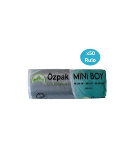 Özpak Mini Boy Çöp Torbası 40x50 cm Beyaz 50 Rulo 2000 Adet