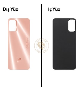 Reeder S19 Max Pro S Rose Gold Arka Kapak Arka Cam Batarya Kapağı Lazer Kesim Kapak Pil Kapağı Back Cover