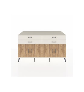 Kronos Konsol 2 Raflı 4 Çekmeceli 8 Kapaklı 176x59x99 Aytaşı-Çam/Aytaşı