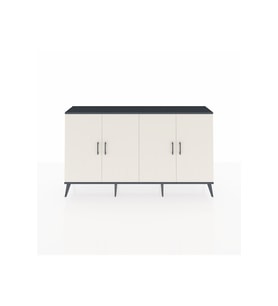Arges Konsol 6 Raflı 4 Kapaklı 176x30x99 Antrasit-Aytaşı/Çam