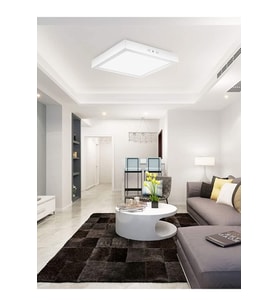 60x60 Sıva Üstü 60watt Led Panel, Beyaz Işık 6500k- Beyaz Çerçeve, Homojen Aydınlatma, 60cm X 60cm