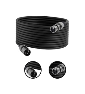 Midex MXL-15M-BK Kaliteli XLR TO XLR 15 mt. Mikrofon Kablosu