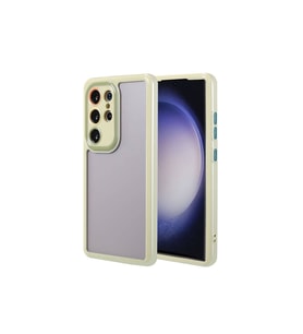Samsung Galaxy S23 Ultra Uyumlu Kılıf Kamera Korumalı Renkli Kenar ve Çerçeve Tasarımlı Zore Vitamin Kapak