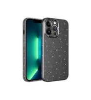 Apple iPhone 13 Pro Max Uyumlu Kılıf Kamera Korumalı Simli Lüks Zore Koton Kapak (Gri)