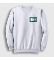 Presmono Unisex Beyaz Seong Gi Hun 456 Squid Game Sweatshirt 261411tt (Beyaz)