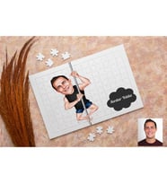Arkadaşa Eğlenceli Karikatürlü Kişiye Özel Puzzle