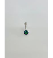Mistik Topaz Taşlı Göbek Piercing