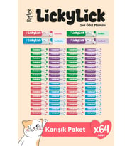 Reflex Plus LickyLick Kedi Sıvı Ödül Maması Karışık Paket 15g x 64 Adet
